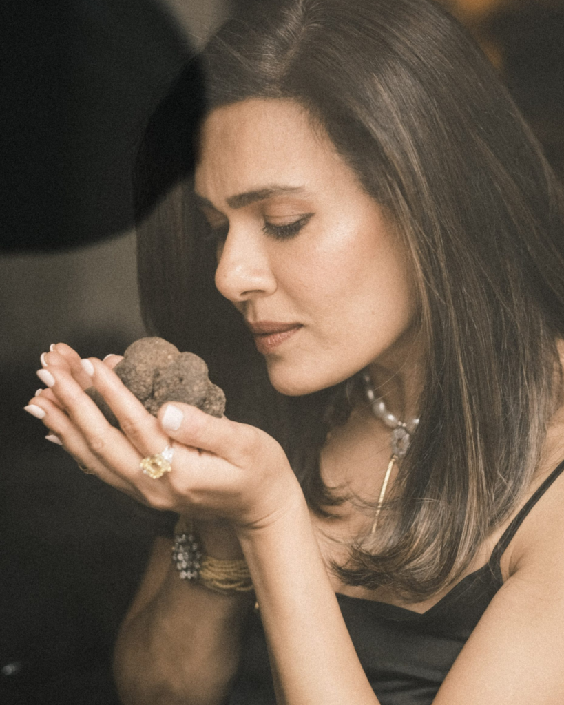 Hajira Smelling Black Truffles