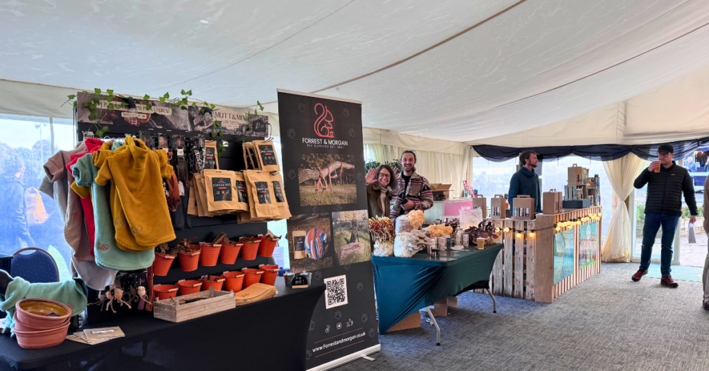 traders inside the marquee at truffle festival 2023